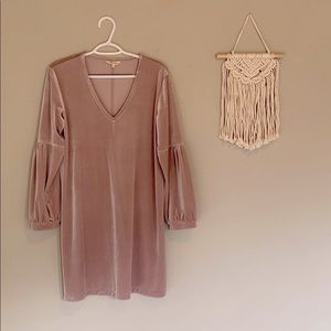 Madewell Velvet Balloon Sleeve Dress